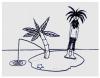 Cartoon: Weekend (small) by juniorlopes tagged cartoon,desert,island,