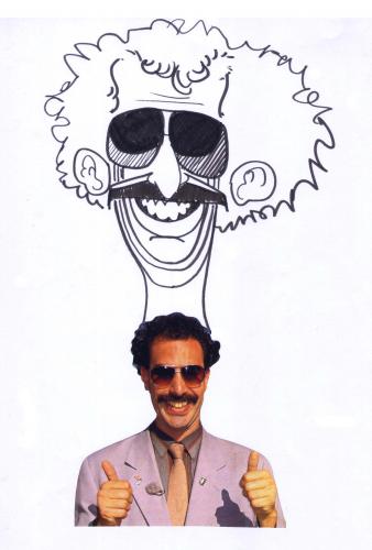 Cartoon: Borat (medium) by Marcelo Rampazzo tagged humor