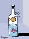 Cartoon: Freedon in a bottle (small) by Marcelo Rampazzo tagged freedon,in,bottle
