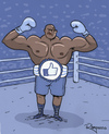 Cartoon: Mr Like Tyson (small) by Marcelo Rampazzo tagged champion,boxe,facebook,likes