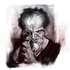 Cartoon: Quentin Tarantino (small) by slwalkes tagged director,caricature,django,stephenlorenzowalkes