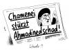 Cartoon: Schade (small) by Stuttmann tagged chamenei,ahmadinedschad,iran,wahlen,freitagsgebet