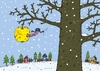 Cartoon: The Worm (small) by Sergei Belozerov tagged worm,wurm,winter,apfel,apple,schnee,snow