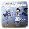 Cartoon: LACHHAFT Cartoon No. 471 (small) by LACHHAFT tagged cartoon comic lachhaft michael mantel witze piranhas tv kochshow kochsendung kochen essen mafia zement