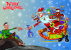 Cartoon: merry xmas! (small) by sziwery tagged michaelangelo