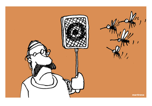 Cartoon: Mosquitoes and dengue (medium) by martirena tagged mosquitoes,dengue