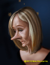 Cartoon: J. K. Rowling (small) by tobo tagged jk,rowling,caricature