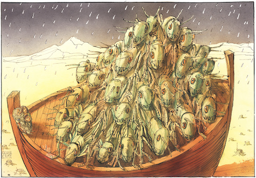 Cartoon: Noah hat ein Problem (medium) by Rainer Ehrt tagged noah,arche,ark,sintflut,finanzindustrie,banken,umweltzerstörung,kapitalismus,neoliberalismus,erderwärmung,umweltverschmutzung,klimaerwärmung,climate,noah,arche,ark,sintflut,finanzindustrie,banken,umweltzerstörung,kapitalismus,neoliberalismus,erderwärmung,umweltverschmutzung,klimaerwärmung,climate