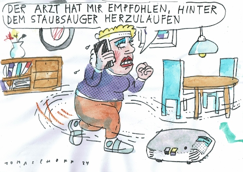 Cartoon: Sport (medium) by Jan Tomaschoff tagged joggen,sport,gesundheit,joggen,sport,gesundheit