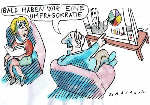 Cartoon: Umfragen (medium) by Jan Tomaschoff tagged meinungen,mehrheiten,statistik,meinungen,mehrheiten,statistik