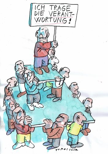 Cartoon: Verantwortung (medium) by Jan Tomaschoff tagged gleichheit,ungleichheit,gleichheit,ungleichheit