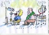 Cartoon: Tele Medizin (small) by Jan Tomaschoff tagged patient,arzt