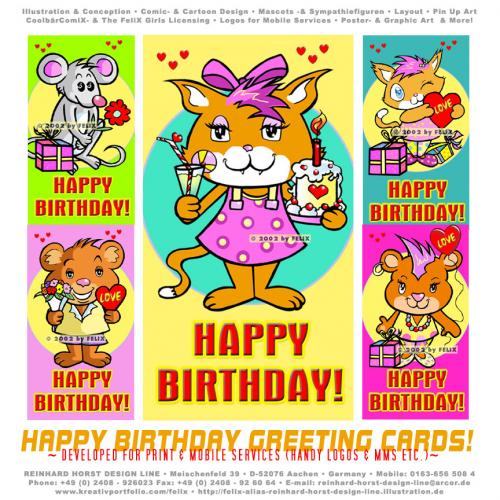happy birthday cartoon. Cartoon: Happy Birthday Cards
