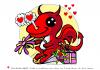 Cartoon: Little Red Love Dragon (small) by FeliXfromAC tagged nice,animals,tiere,tier,stockart,logos,sympathiefiguren,mascots,wallpapers,characters,characterdesign,figuren,hund,katze,bär,bear,cat,dog,whimsical,felix,alias,reinhard,horst,design,line,drache,dragon,red,love,herzen,beziehung,flowers,blume
