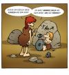 Cartoon: Der kleine Erfinder (small) by volkertoons tagged cartoons volkertoons humor stone age steinzeit rad wheel erfindung invention