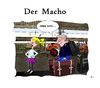 Cartoon: Der Macho (small) by Tricomix tagged macho urlaub bahnhof koffer zicke liebe treudoof deutsche bahn schleppen spaet aber hasi