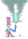 Cartoon: September 11 (small) by Hayati tagged 11,september,zwilingstuerme,komplottheroien,attentat,flugzeuge,taliban,el,kaida,hayati,boyacioglu