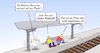 Cartoon: Bahn8 (small) by Marcus Gottfried tagged flucht,flüchtlinge,mittelmeer,balkanroute,bahn,mobilität,verspätung,eisenbahn