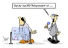 Cartoon: EU Los (small) by Marcus Gottfried tagged eu,ratspräsident,wahl,los,losglück,lostrommen,verfahren,zufall,marcus,gottfried,cartoon,karikatur,ball,niete,augenbinde,moderator,qualifikation
