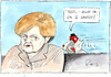 Cartoon: Steuerhinterziehung (small) by kuefen tagged bundeskanzlerin,merkel,hehler,schweiz,schwarzgeld
