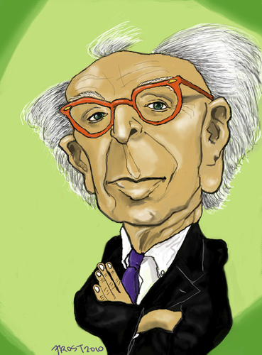 Cartoon: Aaron Copland (medium) by frostyhut tagged aaron,copland,composer,music,classical,american
