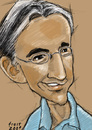 Cartoon: Michael Tilson Thomas (small) by frostyhut tagged tilsonthomas,conductor,american,music,classical