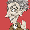 Cartoon: Pervy Old Guy (small) by frostyhut tagged man,old,guy,wrinkles,red,suite,nose,curly