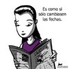 Cartoon: Siempre igual (small) by LaRataGris tagged leer