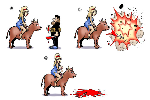 Cartoon: Europa und Terror (medium) by Harm Bengen tagged europa,stier,terrorist,islamist,explosion,kampf,krieg,is,islamismus,terror,paris,frankreich,harm,bengen,cartoon,karikatur,europa,stier,terrorist,islamist,explosion,kampf,krieg,is,islamismus,terror,paris,frankreich,harm,bengen,cartoon,karikatur
