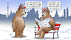 Cartoon: Bären und Baerbock (small) by Harm Bengen tagged deutsche,aussenministerin,verstehen,name,baerbock,bären,moskau,schnee,nato,ukraine,russland,harm,bengen,cartoon,karikatur