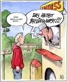 Cartoon: Brüllwurst (small) by Harm Bengen tagged brüllwurst,brühwurst,imbiss,schrei,wurst,bedienung,gastronomie,essen,fastfood