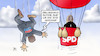 Cartoon: Gleichauf (small) by Harm Bengen tagged gleichauf,scholz,laschet,absturz,aufstieg,ballon,wolken,cdu,csu,spd,bundestagswahl,kanzlerkandidaten,umfragen,harm,bengen,cartoon,karikatur