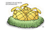 Cartoon: Goldene Eier (small) by Harm Bengen tagged ostern,osternest,weltweiten,rüstungsindustrie,handgranaten,goldene,eier,krieg,ukraine,russland,harm,bengen,cartoon,karikatur