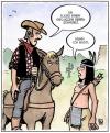 Cartoon: Indianer kennt keinen Schmerz (small) by Harm Bengen tagged indianer,cowboy,schmerz,