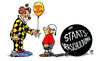 Cartoon: Steuersenkung vs. Staatsverschul (small) by Harm Bengen tagged steuersenkung,entlastung,steuerentlastung,staatsverschuldung,staatsschulden,steuer,senkung,verschuldung,schulden,clown,ballon,luftballon,kind,kugel,gefangen,gebunden,koalition,bundesregierung,merkel