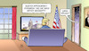 Cartoon: Zweites Impeachment (small) by Harm Bengen tagged zweites,impeachment,verfahren,amtsenthebung,kongress,kapitol,repräsentantenhaus,abstimmung,trump,tv,harm,bengen,cartoon,karikatur