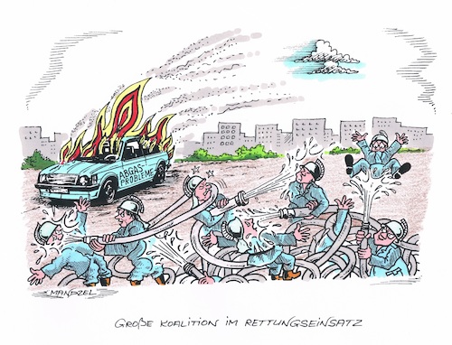 Cartoon: Brennende Probleme (medium) by mandzel tagged automobilindustrie,abgase,uneinigkeit,luftverschmutzung,politiker,ratlosigkeit,automobilindustrie,abgase,uneinigkeit,luftverschmutzung,politiker,ratlosigkeit