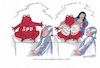 Cartoon: Die rote Kröte wird geschönt (small) by mandzel tagged spd,nahles,sozialreformen,grundrente,mindestlohn,hartz