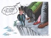 Cartoon: Merkel auf verlorenem Posten (small) by mandzel tagged merkel,flüchtlingspolitik,asyl,isolation,willkommenskultur