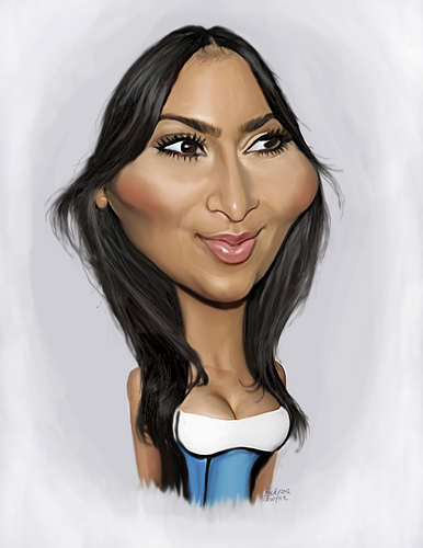 Cartoon: Kim Kardashian (medium) by rocksaw tagged kim,kardashian