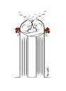 Cartoon: In Memory of the Septembre 11 (small) by ismail dogan tagged september,11