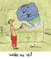 Cartoon: Morning genie (small) by Garrincha tagged gag cartoon garrincha morning coffee genie lamp