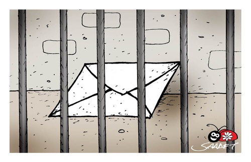 Cartoon: freedom of expression (medium) by saadet demir yalcin tagged syalcin