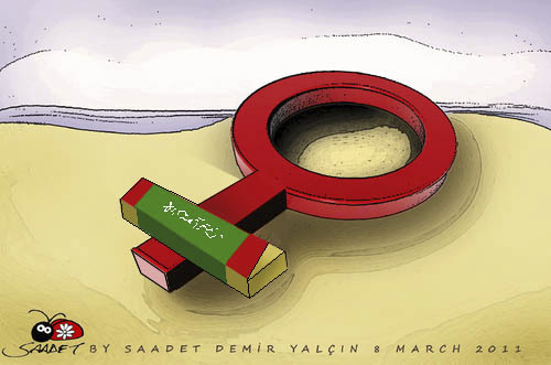 Cartoon: Womans Day... (medium) by saadet demir yalcin tagged womansday,turkey,syalcin,sdy,saadet