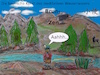 Cartoon: ois im flow (small) by wheelman tagged bayern,zen,berge,natur,eins,wasser,bier,umwandlung