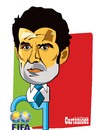 Cartoon: Figo a Presidente da FIFA (small) by jose sarmento tagged figo,presidente,da,fifa