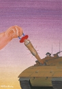 Cartoon: No War (small) by Atilla Atala tagged peace child baby soldiers tank war