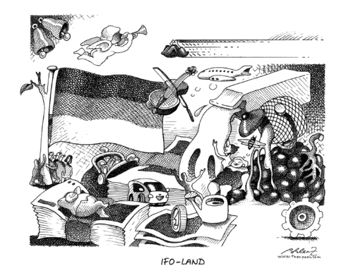 Cartoon: IFO-Land (medium) by Pohlenz tagged ifo,institut,wirtschaftsforschung,geschäftsklimaindex,krise,aufschwung,wachstum,ifo,institut,wirtschaftsforschung,geschäftsklimaindex,krise,aufschwung,wachstum,wirtschaftsinstitut