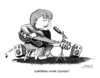 Cartoon: European Hope (small) by Pohlenz tagged eurovision,song,contest,lena,merkel,euro,krise