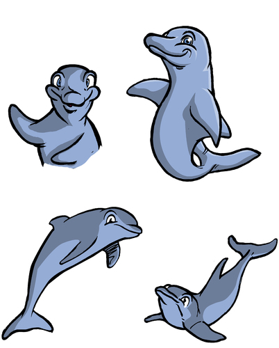 Cartoon: A Few Dolphins